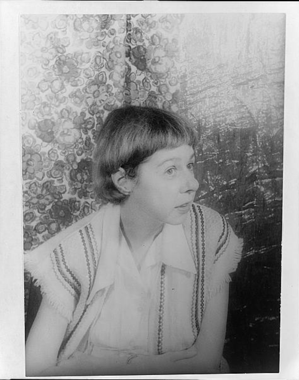 Black and white portrait of Carson McCullers by Carl Van Vechten