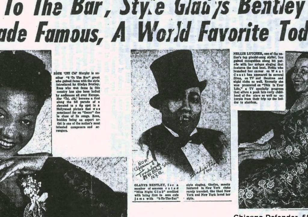 Gladys Bentley in tux and top hat