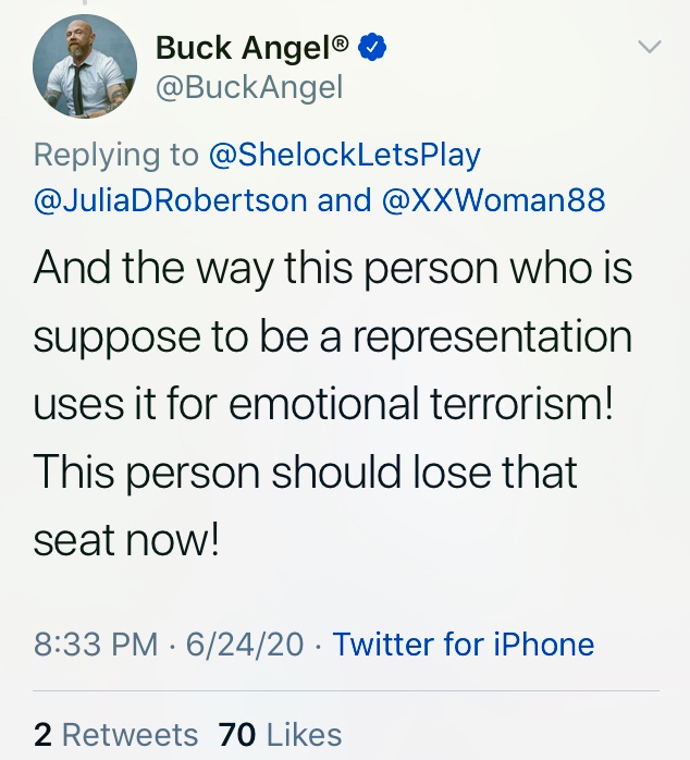 Buck Angel, well known transexual figure, speaks on Emilia Decaudin female district leader race, twitter