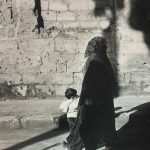 woman in hijab with girl in the shadows, boy in the light, Liban